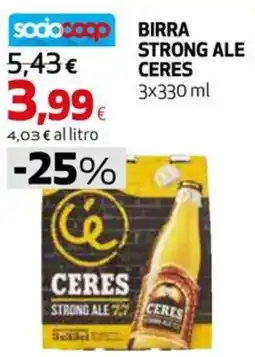 Ipercoop BIRRA STRONG ALE CERES offerta