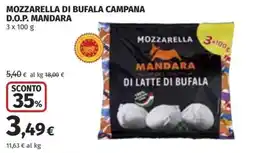 Ipercoop Mozzarella di bufala Mandara offerta