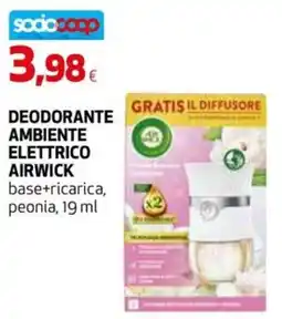 Ipercoop DEODORANTE AMBIENTE ELETTRICO AIRWICK offerta