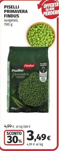 Ipercoop Pisellini Primavera Findus offerta