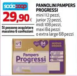 Ipercoop Pannolini Pampers Progressi offerta