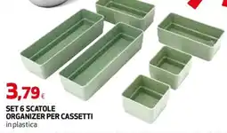 Ipercoop SCATOLE ORGANIZER PER CASSETTI offerta