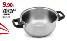 Ipercoop Casseruola in acciaio 2 manici offerta