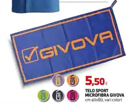 Ipercoop TELO SPORT MICROFIBRA GIVOVA offerta