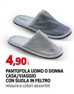 Ipercoop PANTOFOLA UOMO O DONNA offerta
