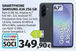 Ipercoop SMARTPHONE SAMSUNG A36 offerta