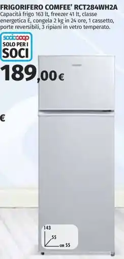 Ipercoop FRIGORIFERO COMFEE' offerta