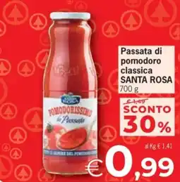 Despar Passata di pomodoro classica SANTA ROSA offerta