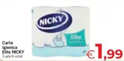 Despar Carta Igienica Elite NICKY offerta