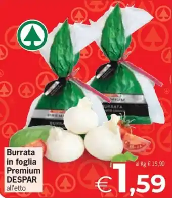 Burrata in foglia Premium DESPAR
