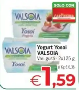 Despar Yogurt Yosoi VALSOIA offerta