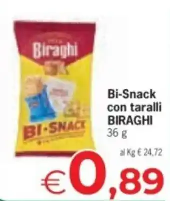 Despar Bi-Snack con taralli BIRAGHI offerta