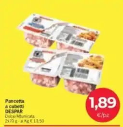 Despar Pancetta a cubetti DESPAR offerta
