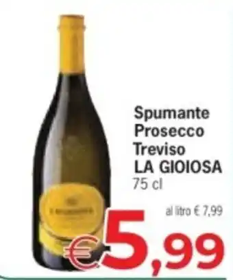 Despar Spumante Prosecco Treviso LA GIOIOSA offerta