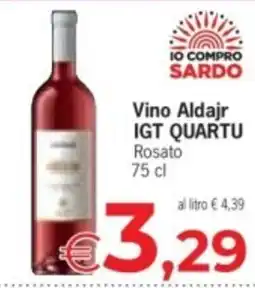 Despar Vino Aldajr IGT QUARTU Rosato offerta
