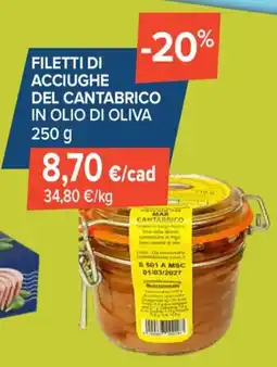 Sapore di Mare Filetti di acciughe del Cantabrico offerta