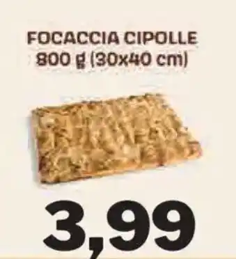 GrosMarket Focaccia Cipolle offerta