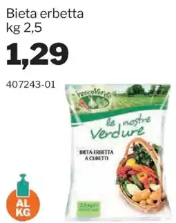 GrosMarket rescoVerde le nostre Verdure BIETA ERBETTA A CUBETTI offerta