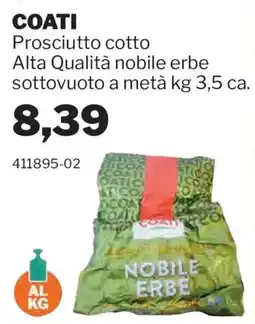 GrosMarket Prosciutto cotto COATI offerta