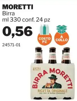 GrosMarket Birra Moretti offerta