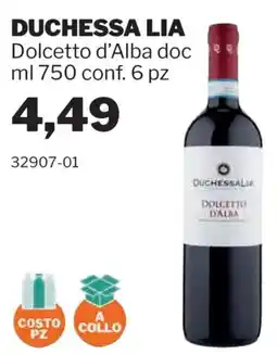 GrosMarket Duchessa Lia Dolcetto d'Alba doc offerta