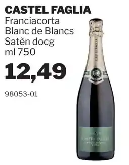 GrosMarket CASTEL FAGLIA Franciacorta Blanc de Blancs Satèn docg offerta