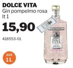 GrosMarket DOLCE VITA Gin pompelmo rosa offerta
