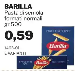 GrosMarket Pasta di semola Barilla offerta