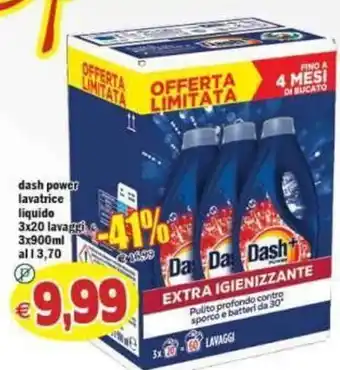 Dash power lavatrice liquido