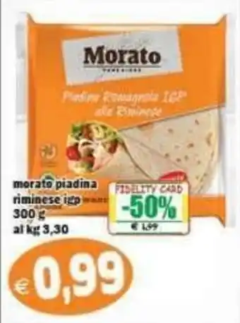 Il Castoro Supermercati Morato piadina riminese igp offerta