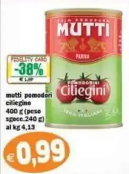 Il Castoro Supermercati mutti pomodori cilegini offerta