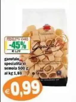 Il Castoro Supermercati garofalo specialita di semola offerta