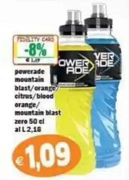 Il Castoro Supermercati powerade mountain blast offerta