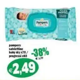Il Castoro Supermercati pampers salviertine baby dry offerta
