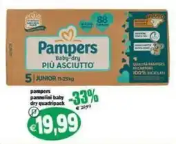 Il Castoro Supermercati Pampers pannolini baby dry offerta