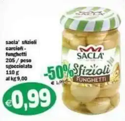Il Castoro Supermercati Sacla' sfiziolì carciofi - funghetti offerta