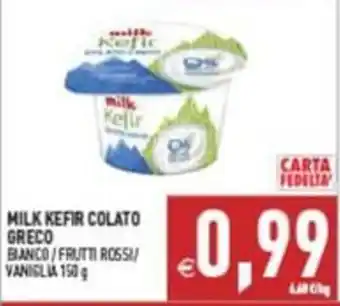 Supermercati Agorà Milk Kefir Colato Greco offerta