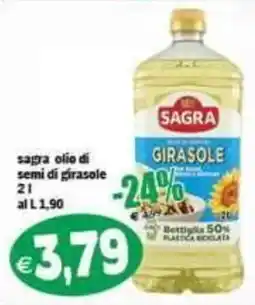 Il Castoro Supermercati SAGRA olio di semi di girasole offerta
