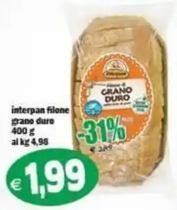 Il Castoro Supermercati interpan filone grano duro offerta