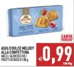 Supermercati Agorà ASOLO DOLCE MELODY ALLA CONFETTURA offerta