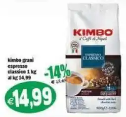 Il Castoro Supermercati kimbo grani espresso classico offerta
