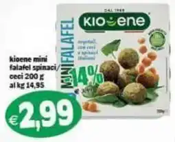Il Castoro Supermercati kioene mini falafel spinaci offerta