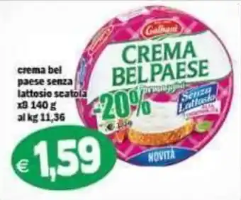 Il Castoro Supermercati Crema Bel Paese Senza Lattosio offerta