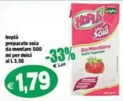 Il Castoro Supermercati hoplà preparato soia offerta