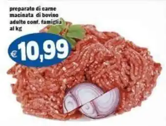 Il Castoro Supermercati preparato di carne macinata di bovino adulto conf. famiglia offerta