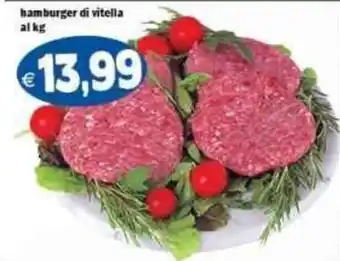 Il Castoro Supermercati hamburger di vitella offerta
