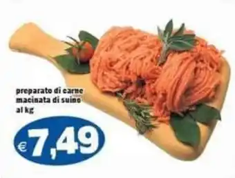 Il Castoro Supermercati preparato di carne macinata di suino offerta