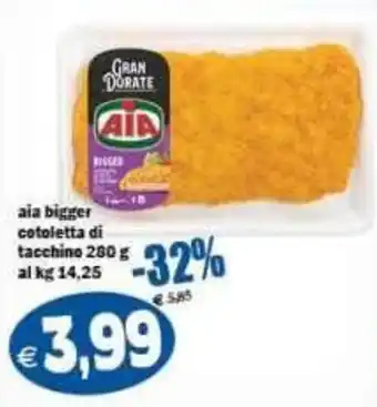 Il Castoro Supermercati AIA bigger cotoletta di tacchino offerta