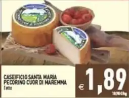 Supermercati Agorà CASEIFICIO SANTA MARIA PECORINO CUOR DI MAREMMA offerta