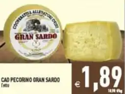 Supermercati Agorà CAO PECORINO GRAN SARDO offerta